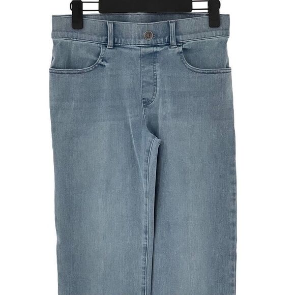Betabrand 4 Pocket Straight Leg Yoga Denim Jeans Stretch Light Wash Women Medium - Picture 2 of 7
